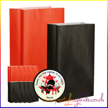 Ninja Warrior Personalised Paper Party Bag Pack