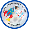 Space Explorer Personalised sticker