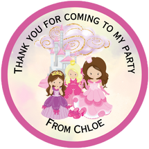 Princess and Castle Party Stickers