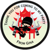 Ninja Warrior Party Stickers