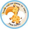 Baby Giraffe Party Bag Stickers