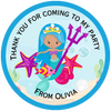 Mermaid and Friends Party Stickers