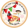 Pizza Party Bag Sticker