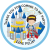Prince Charming Party Bag Sticker