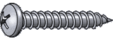 Tapping Screw Phillips Pan Head / #2 / 3/8" / 100