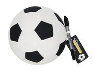 GB0003 Soccer Ball, $10.00 plus GST

The soccer ball is perfect for school leavers, sports clubs or any fundraising event and a great way to preserve memories and mark milestone occasions.

The diameter of the soccer ball is 18cm and it comes with a dual tipped permanent marker suitable for writing messages.  The soccer ball comes in a clear protective bag.