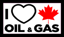 i heart Love Canada Oil and Gas Decal Sticker