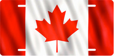 Flag of Canada Auto Plate sku T2925F
