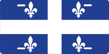 Flag of Quebec Auto Plate sku T2928F
