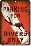 Parking for Divers Only Sign sku MS9446A