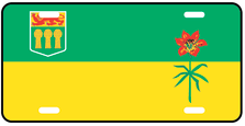 Saskatchewan Prov Flag Plate
