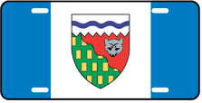 North West Territories Prov Flag Plate