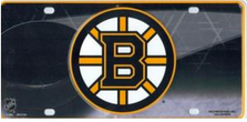 Boston Bruins Metal License Plate