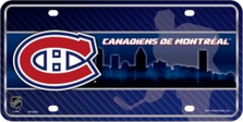 Montreal Canadiens Metal License Plate