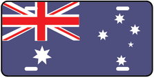 Australia World Flag Auto Plate
