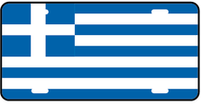 Greece World Flag Auto Plate