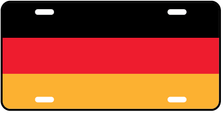 Germany World Flag Auto Plate