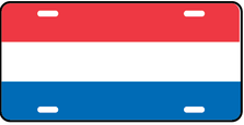 Netherlands World Flag Auto Plate