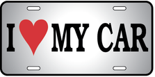 I Love My Car2 Auto Plate