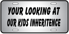 Our Kids Inheritance Auto Plate