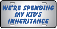 Spending Inheritance Auto Plate