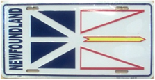 Newfoundland Flag License Plate SA2392