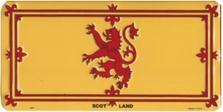 Scotland-Rampant Lion Flag License Plate LPO870