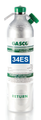 GASCO 34es-303E Mix, Carbon Monoxide 50 PPM, Methane 1.62% = (50% LEL) Propane simulant, Oxygen 18%, Balance N2 in 34 Liter Factory Refillable ecosmart Aluminum Cylinder