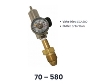  GASCO 70 Series Calibration Gas Regulator For CGA 580 1.0 LPM Fixed (70-1.0/CGA580)