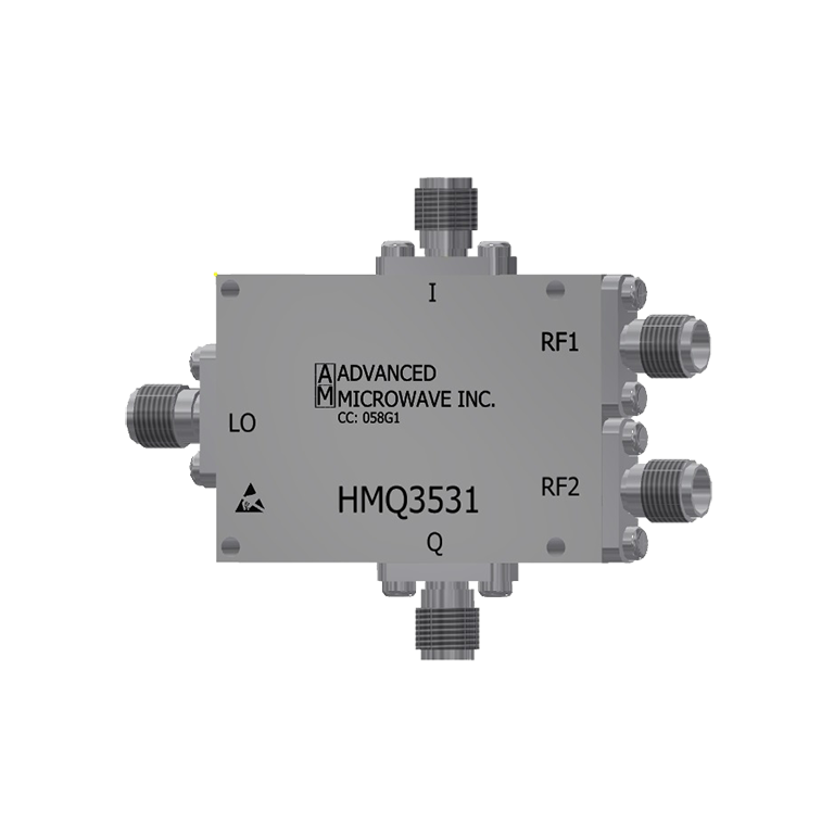 Advanced Microwave HMQ3531, 8 to 18 GHz I/Q mixer with an IF frequency