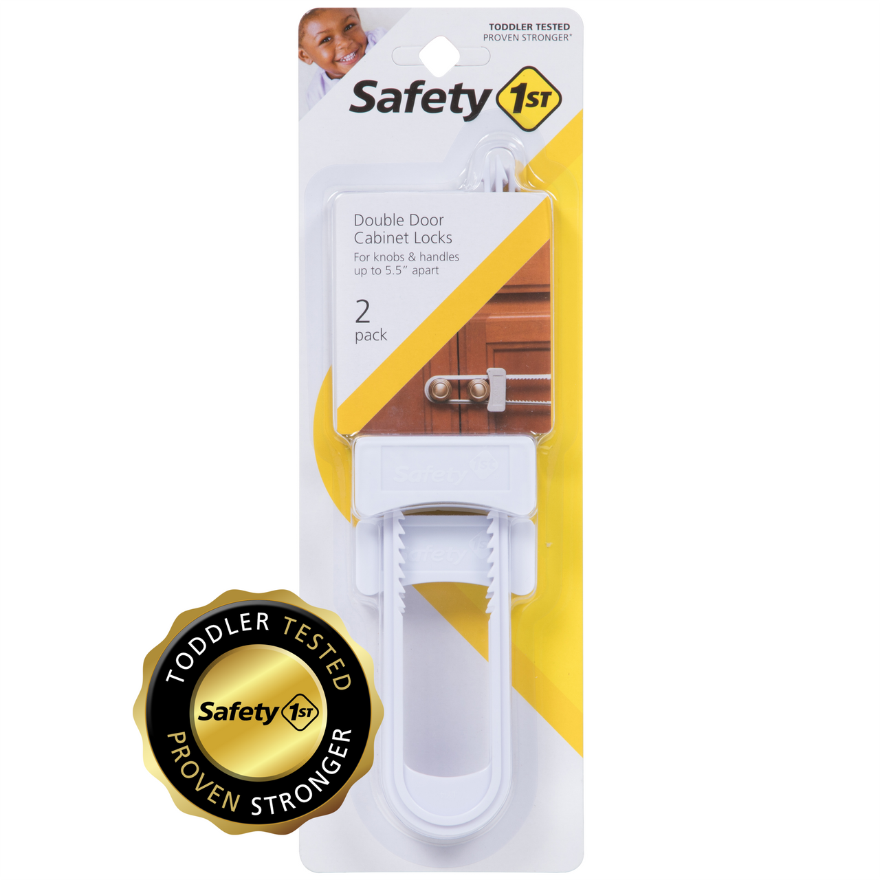 Safety 1st 2-Pack Double Door Cabinet Slide Locks