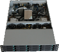 KSNAS120-2U, Dual NAS & backup systems in 2U enclosure - Front view