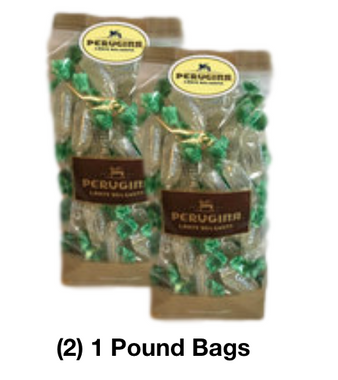 Perugina Glacia Mint Hard Candies (2) 1 Pound Bags