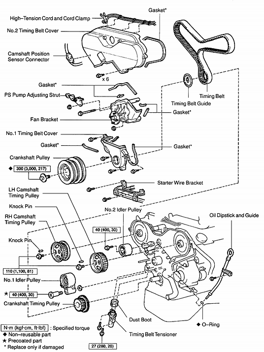 Toyota 3.4L/5VZ OEM Crankshaft Pulley Bolt 9011916006