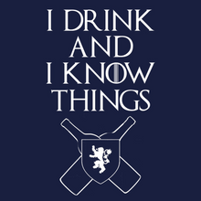 Tyrion Lannister T-Shirt I Drink and I know things Game of Thrones 