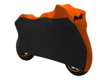 MOTO-D weatherproof motorcycle cover orange / black