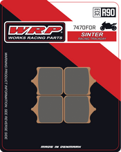 WRP Brake Pads Sinter Racing / Trackday 7470 F0R