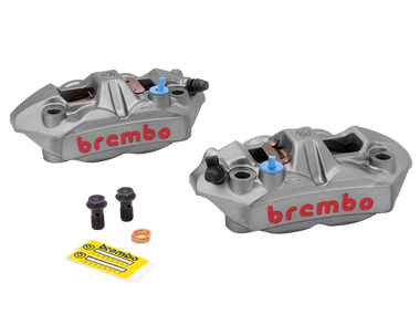 Brembo 108mm Caliper Set Front Titanium Gray/Red
