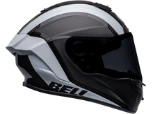 Bell Carbon "Race Star" Flex DLX Helmet Tantrum2 Matte/Gloss Black/White Size L