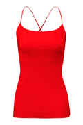 Nice essential tank top in poppy red | Wellicious at Fire and Shine | Women's tanks
