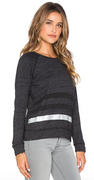 Stripe Long-Sleeve Top in Heather Grey Stripe | Sundry at Fire and Shine | Womens Long-Sleeve Tops