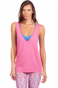 Flex Tank in Pink Wave | Nux at Fire and Shine | Womens Tanks