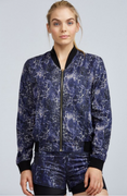 Lauren Jacket Blue Leopard | Vie Active at Fire and Shine | Jackets