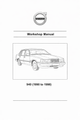 Complete Service Manual – Volvo 940 1990 to 1998 (940WKSM)