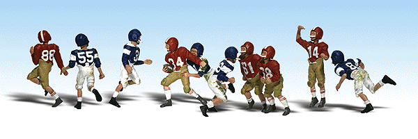 Woodland Scenics 1895 HO Scale 1:87 Youth Football Players
