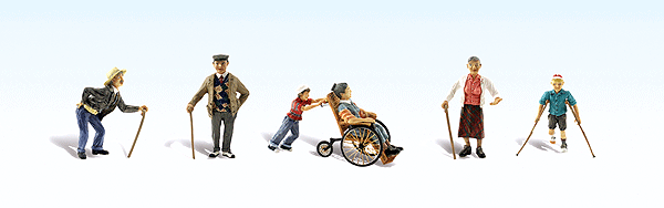 Woodland Scenics 1946 HO Scale Physically Challenged People