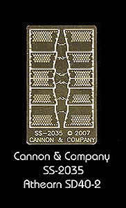 Cannon 2035 HO Scale Detail Part Photo-Etched Brass EMD Engine Step Set For Athearn SD40-2