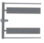 Cannon 1409 HO Scale Detail Part EMD Radiator Grilles Farr Type for Southern Pacific EMD SD39 pkg(2)