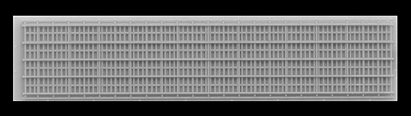 Cannon 1411 HO Scale Detail Part EMD Radiator Grilles Farr Type for SD45-2
