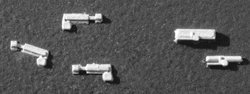Cannon 1552 HO Scale Detail Part EMD Cab Door Lock - Wiper Motors